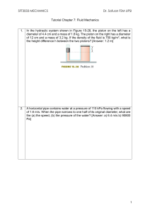 Fluid Mechanics Tutorial: Hydraulic Systems & Fluid Dynamics