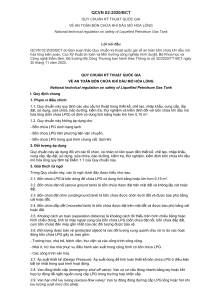 Vietnamsk&aacute; regul&aacute;cia bezpečnosti n&aacute;drž&iacute; na LPG QCVN 02:2020/BCT