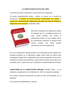 Constituci&oacute;n del Per&uacute;: Definici&oacute;n, Caracter&iacute;sticas y Estructura