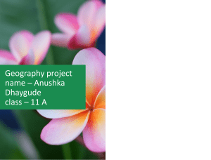 Biodiversity, Conservation & Disaster Management Project