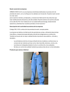 An&aacute;lisis de Costos: Producci&oacute;n de Pantalones Cargo Unisex en Colombia
