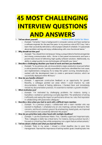 Interview Questions & Answers: Ace Your Job Interview