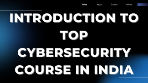 Cybersecurity Course in India: Top Training & Certifications