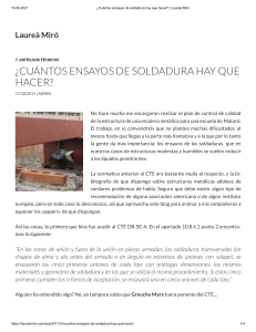 Normas de ensayo de soldadura en España: Guía práctica