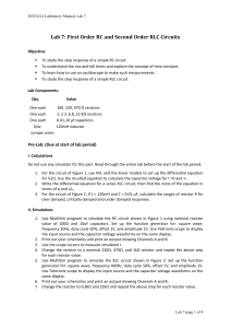 RC & RLC Circuits Lab Manual: Step Response Analysis