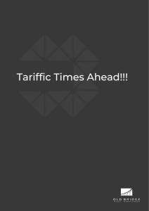 Tariff Impact & Investment Strategies: An India-Focused Analysis