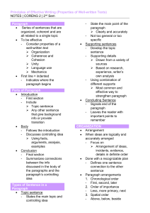 Effective Writing Principles: Notes on Text Properties