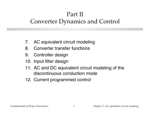 AC Equivalent Circuit Modeling in Power Electronics