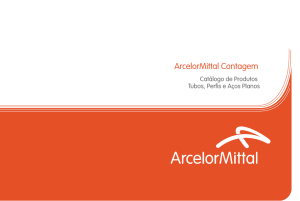 ArcelorMittal Contagem: Catálogo de Tubos, Perfis e Aços Planos
