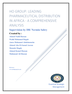 HO Group: Pharmaceutical Distribution Analysis in Africa