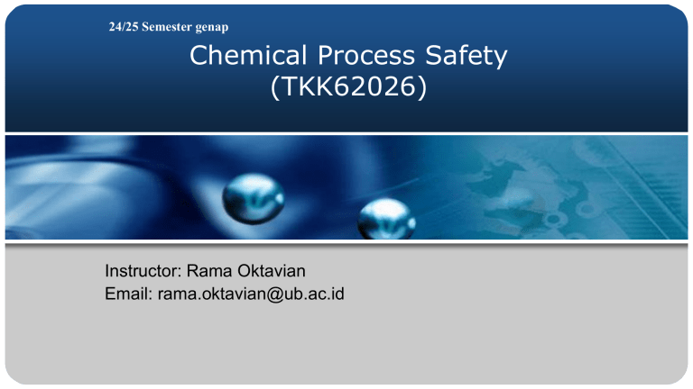 Chemical Process Safety Course Presentation