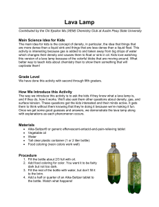 Lava Lamp Chemistry Experiment for Kids | Density Activity Guide