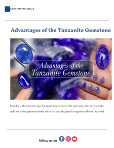 Tanzanite Gemstone: Advantages, Rarity & Investment Potential