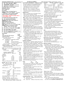 A330 Fact Sheet: Emergency Procedures & Limitations