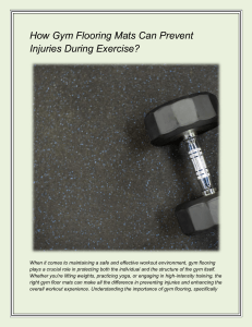 Gym Flooring: Prevent Injuries During Exercise
