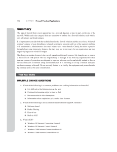Firewall Practical Applications: Types & Management