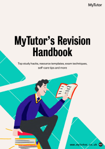 MyTutor's Revision Handbook: Study Hacks & Exam Tips