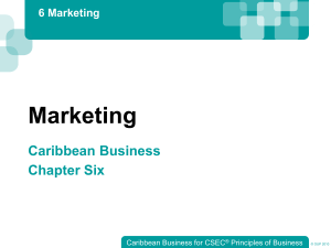 Marketing Concepts for Caribbean Business Students