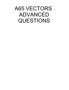 Advanced Vector Questions for Exams