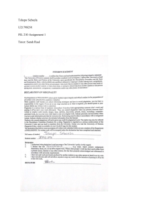 FIL 210 Assignment: Contesting Modernities & African Narratives