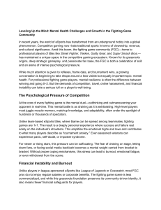Mental Health in Fighting Games: Challenges & Growth