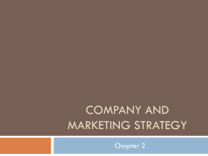 Company & Marketing Strategy: Chapter 2 Presentation