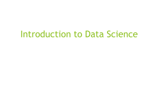 Introduction to Data Science Presentation