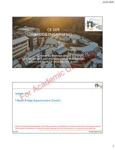 T-Beam Bridge Design: Longitudinal Girder Analysis
