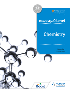 Cambridge O Level Chemistry Textbook