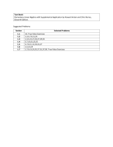Linear Algebra Problems: Anton & Rorres, 11th Ed.