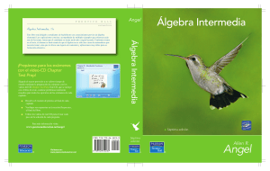 &Aacute;lgebra Intermedia: Libro de Texto de &Aacute;lgebra Intermedia
