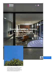 Hydronic Heating & Cooling Systems | Eckermann South Australia