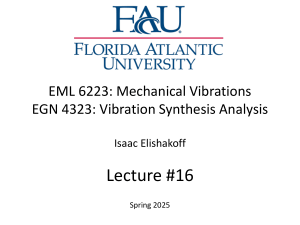 Galerkin & Petrov Methods in Mechanical Vibrations