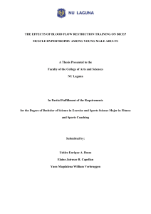 BFR Training for Bicep Hypertrophy: A Study on Young Males