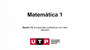 Ecuaciones Cuadr&aacute;ticas con Valor Absoluto - Presentaci&oacute;n Matem&aacute;tica
