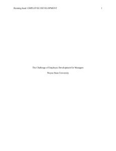Employee Development Challenges for Managers
