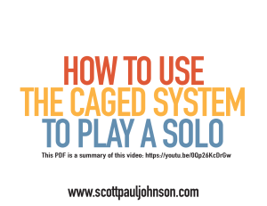 CAGED System Guitar Solo Guide