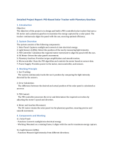 PID Solar Tracker Project Report: Design, Components & Control