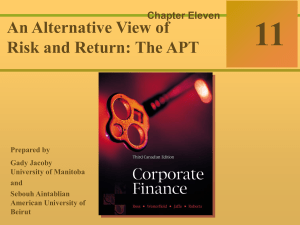 Risk & Return: APT - Corporate Finance Presentation