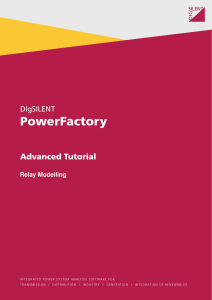 DIgSILENT PowerFactory Relay Modelling Tutorial