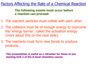 Chemical Reaction Rates: Factors & Activation Energy