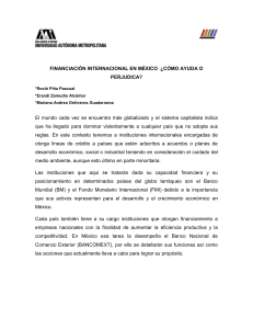 Financiamiento Internacional en M&eacute;xico: &iquest;Ayuda o Perjuicio?
