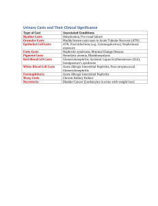 Urinary Casts: Clinical Significance & Associated Conditions