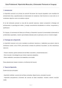 Guía Hipertrofia Muscular y Entrenador Personal en Uruguay
