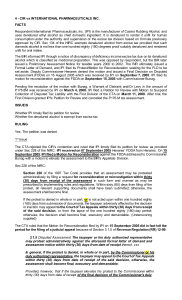 CIR vs IPI: Tax Dispute & Denatured Alcohol Exemption
