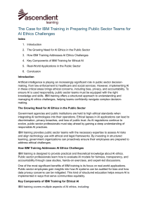 IBM Training for AI Ethics in the Public Sector