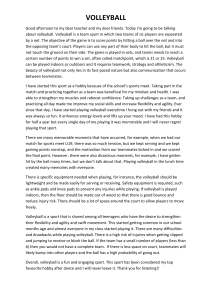 Volleyball: Rules, Benefits, and Personal Experience