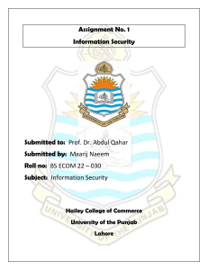 Information Security: Cyber Threats & Prevention