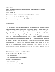 Landfill Design Project: Environmental Engineering