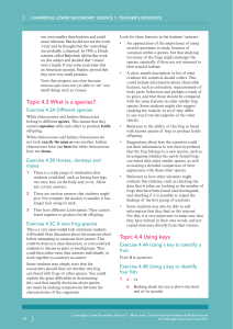 Cambridge Science 7: Teacher's Resource - Species & Materials